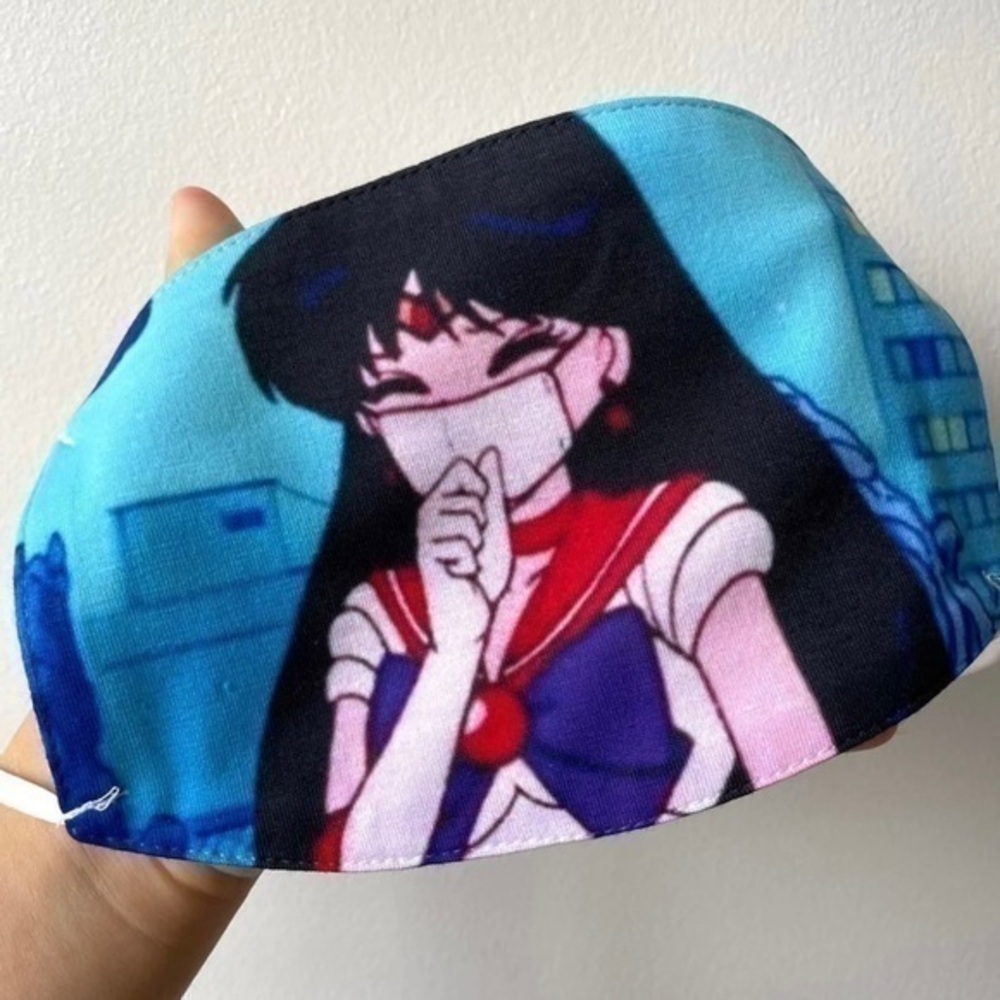 Sailor Mars Facemask ( Handmade ) | Sailor Moon Anime | New | One Size